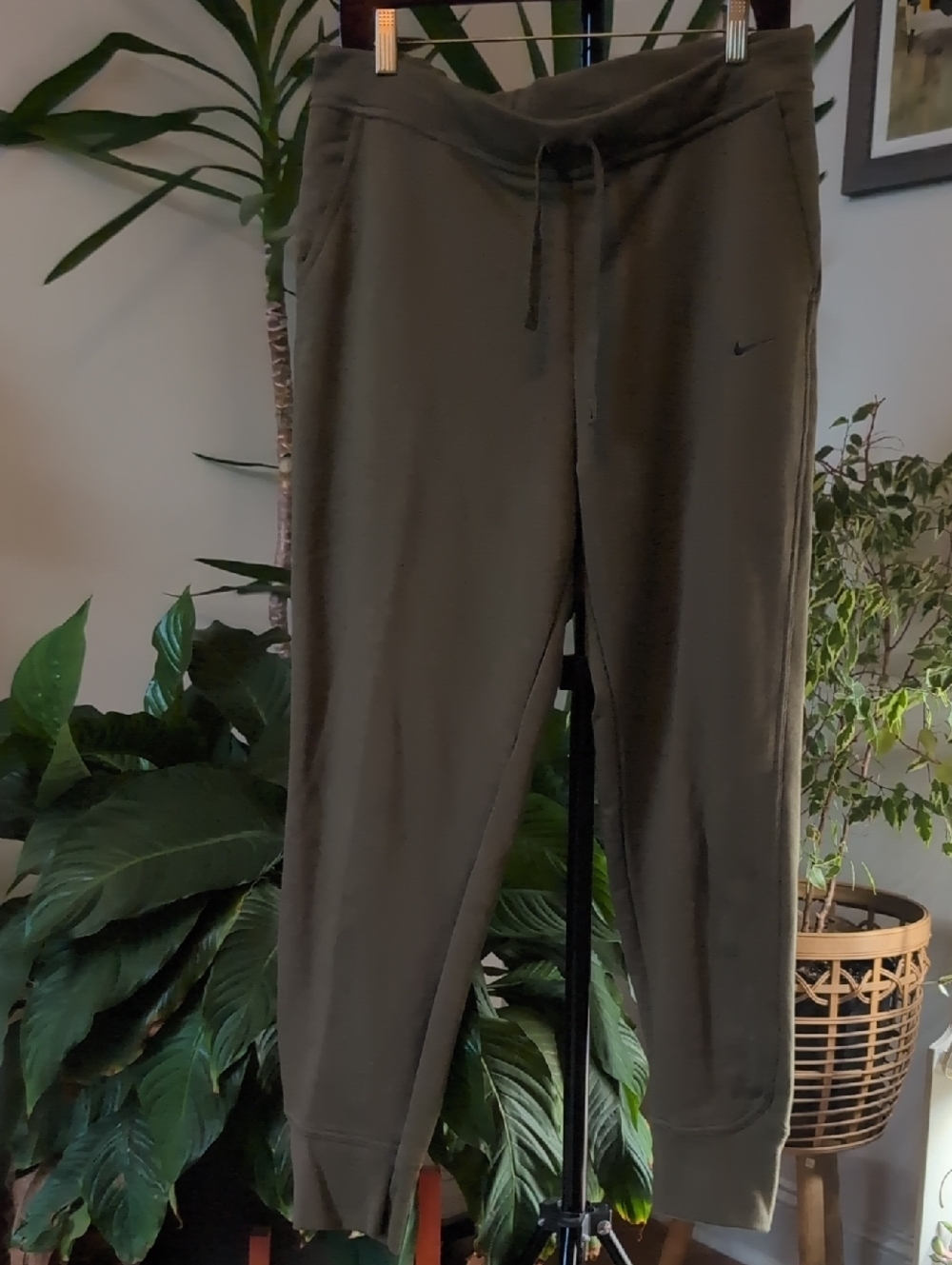 Nike Olive Green Women's Knit Track Joggers